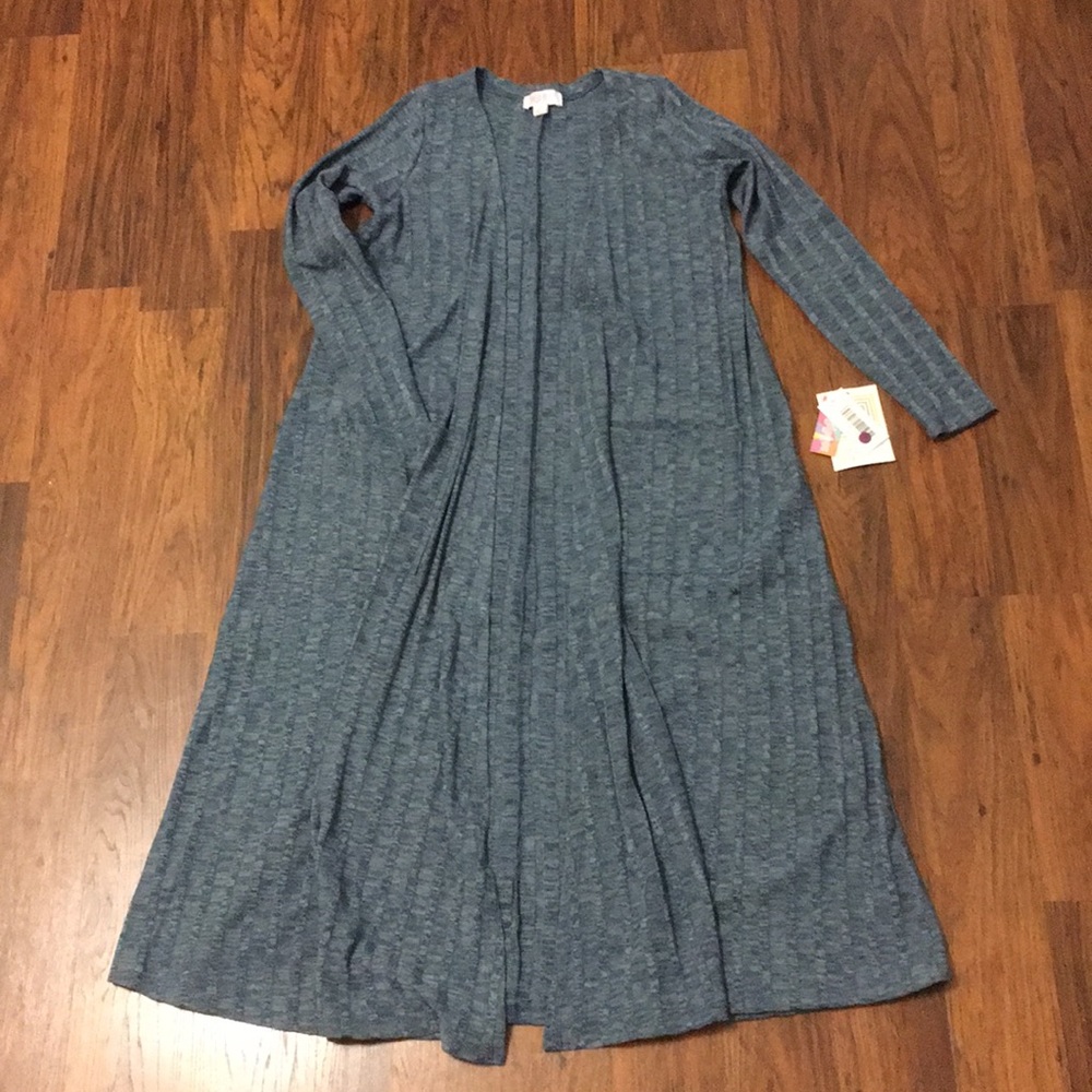 NWT XS Blue LuLaRoe Sarah Duster Cardigan